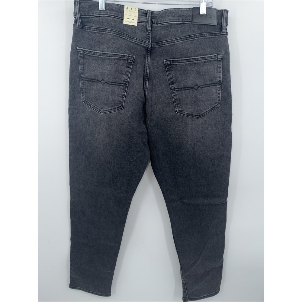 Lucky Brand Jeans 412 Athletic Slim Mens 36 X 32 Black Stretch Dark Casual